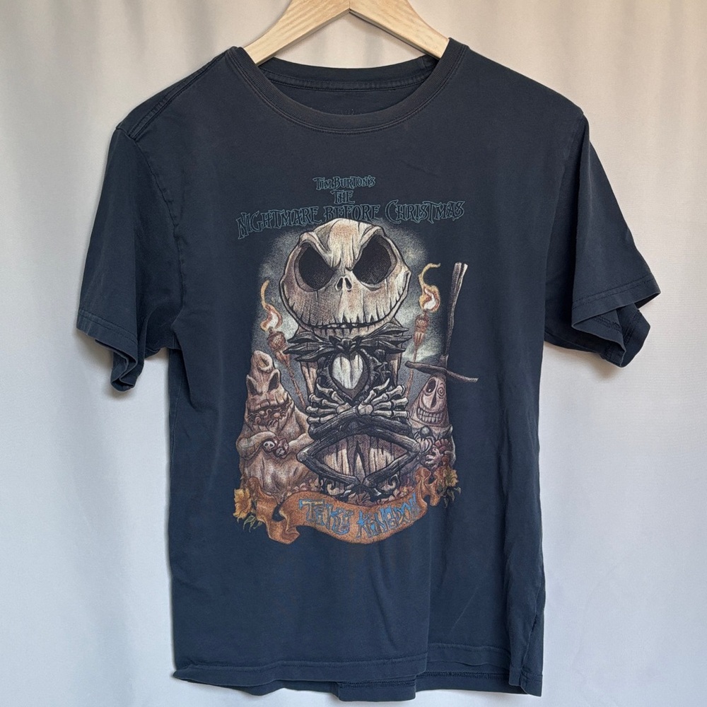 Disney Nightmare Before Christmas Graphic Tee - navy blue Unisex Large